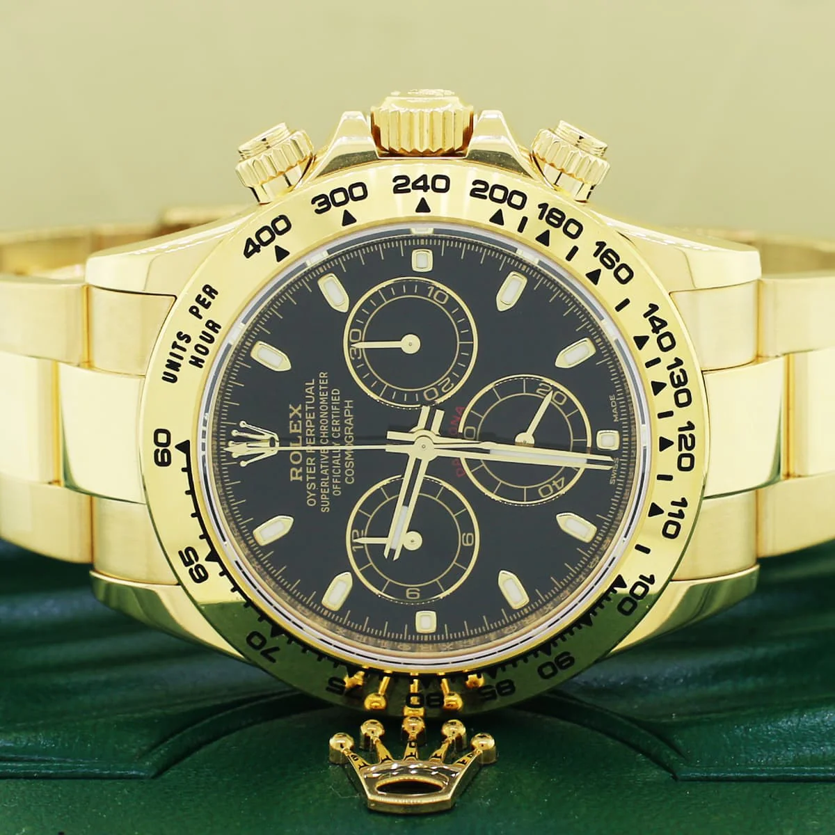 2015 Rolex Cosmograph Daytona 18K Yellow Gold Factory Black Index Dial 40MM Automatic Mens Oyster Watch 116508 - Image 2