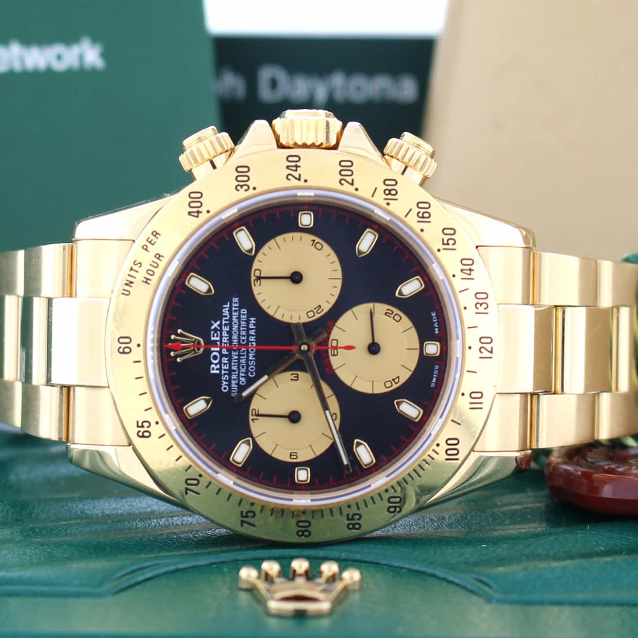 Rolex Cosmograph Daytona 18K Yellow Gold Paul Newman Dial 40MM Automatic Mens Watch 116528 - Image 2