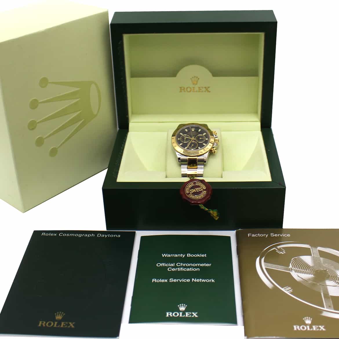 Rolex Cosmograph Daytona 2-Tone 18K Yellow Gold & Stainless Steel 40mm Mens Watch 116523 - Image 3