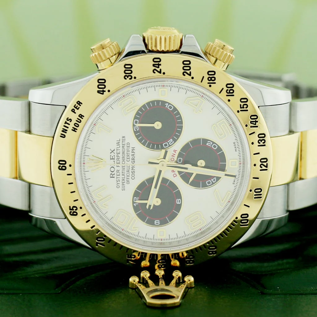 Rolex Cosmograph Daytona 2-Tone 18K Yellow Gold/Steel 40mm Ivory Dial Automatic Oyster Mens Watch 116523 - Image 2