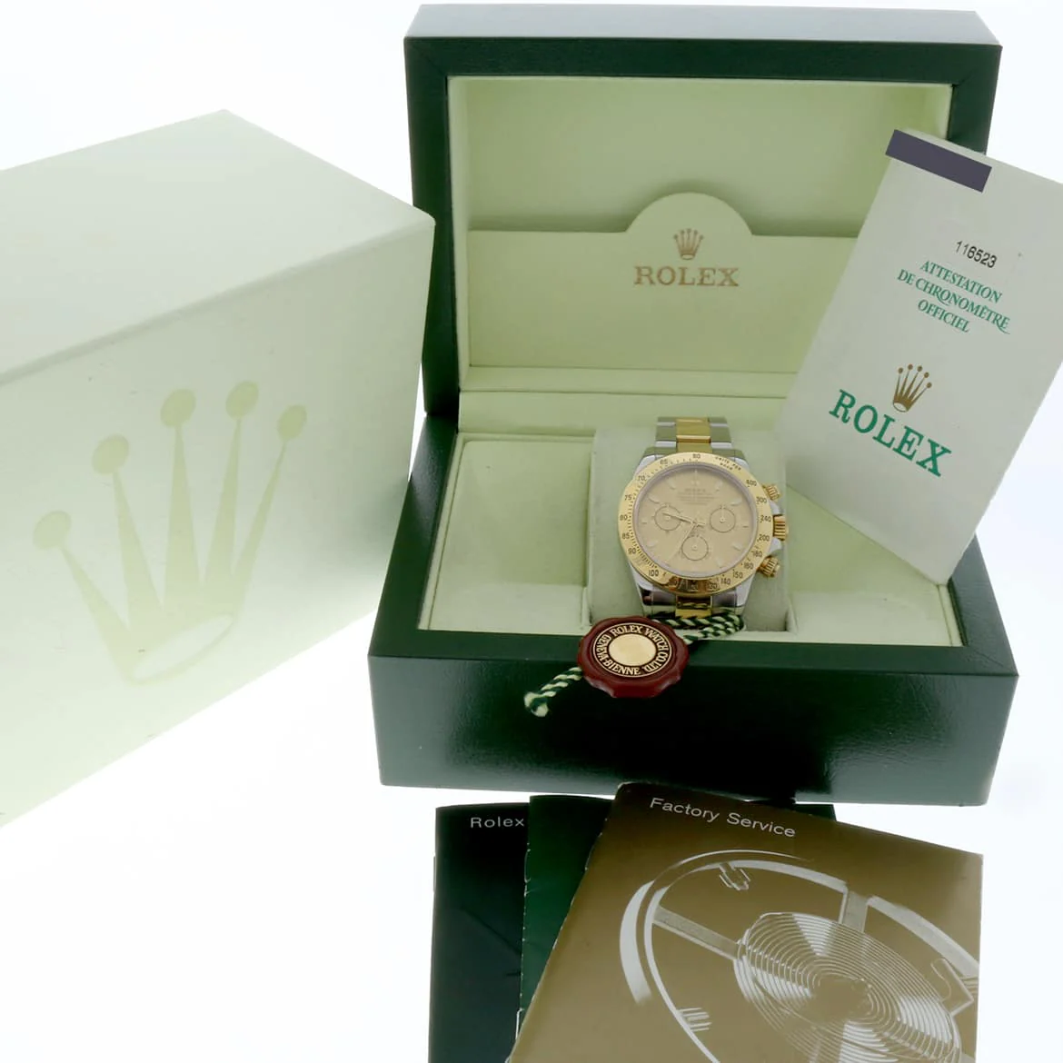 Rolex Cosmograph Daytona 2-Tone 18K Yellow Gold/Stainless Steel 40mm Automatic Oyster Mens Watch 116523 - Image 3