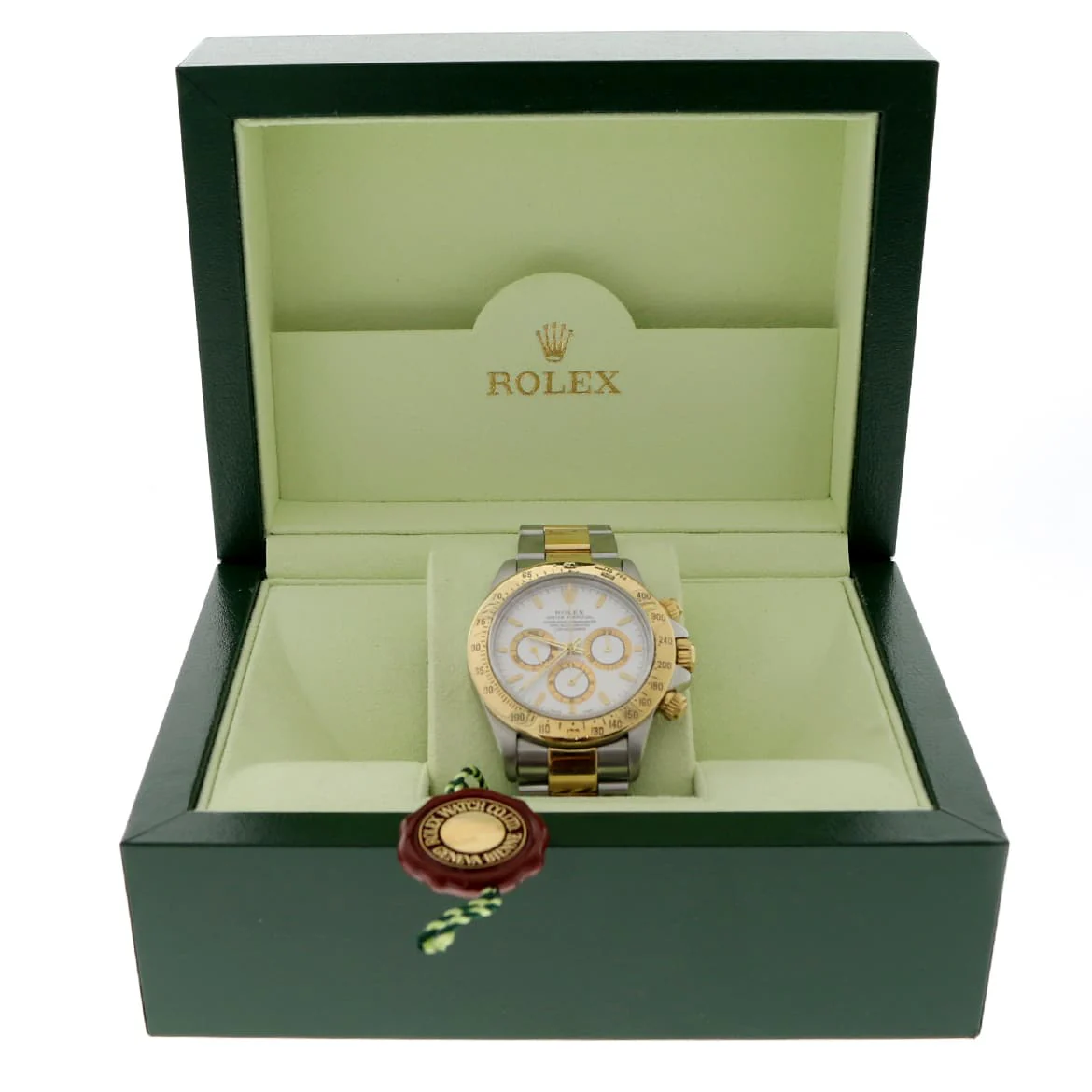 Rolex Cosmograph Daytona 2-Tone 18K Yellow Gold/Steel Original White Index Dial 40mm Automatic Oyster Watch 16523 - Image 3