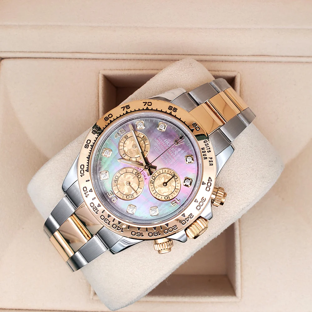 Rolex Cosmograph Daytona 40mm Factory Tahitian MOP 2-tone Yellow Gold/Steel Oyster Watch 116503 - Image 2