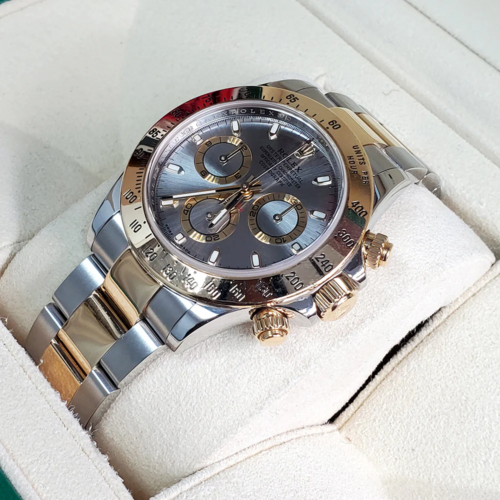 Rolex Cosmograph Daytona 40mm Grey Dial Yellow Gold/Steel Watch 116523 - Image 2