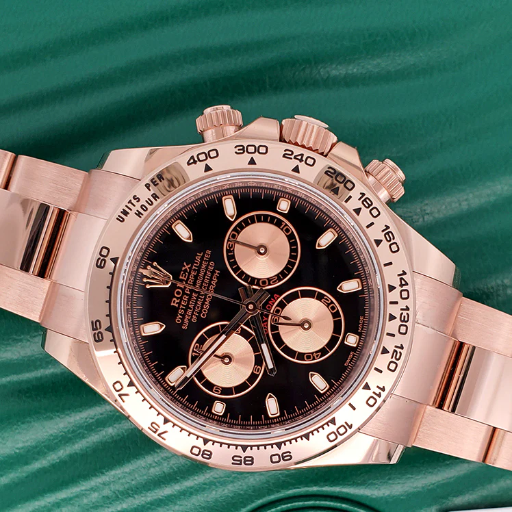 Rolex Cosmograph Daytona 40mm Rose Gold Black Dial Watch 116505 - Image 2