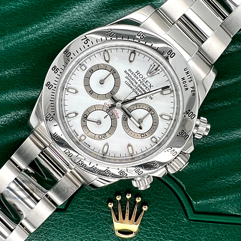 Rolex Cosmograph Daytona 40mm White Dial Steel Watch 116520