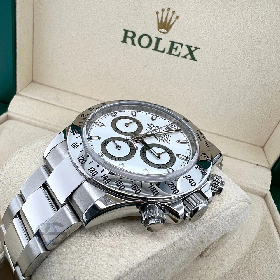 Rolex Cosmograph Daytona 40mm White Dial Steel Watch 116520 - Image 2