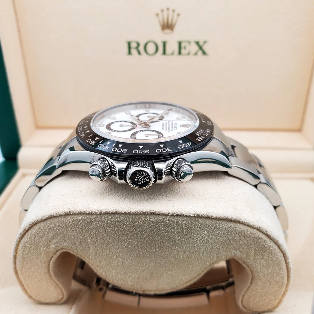 Rolex Cosmograph Daytona 40mm White Panda Index Dial Steel Watch 116500 Box Papers - Image 4