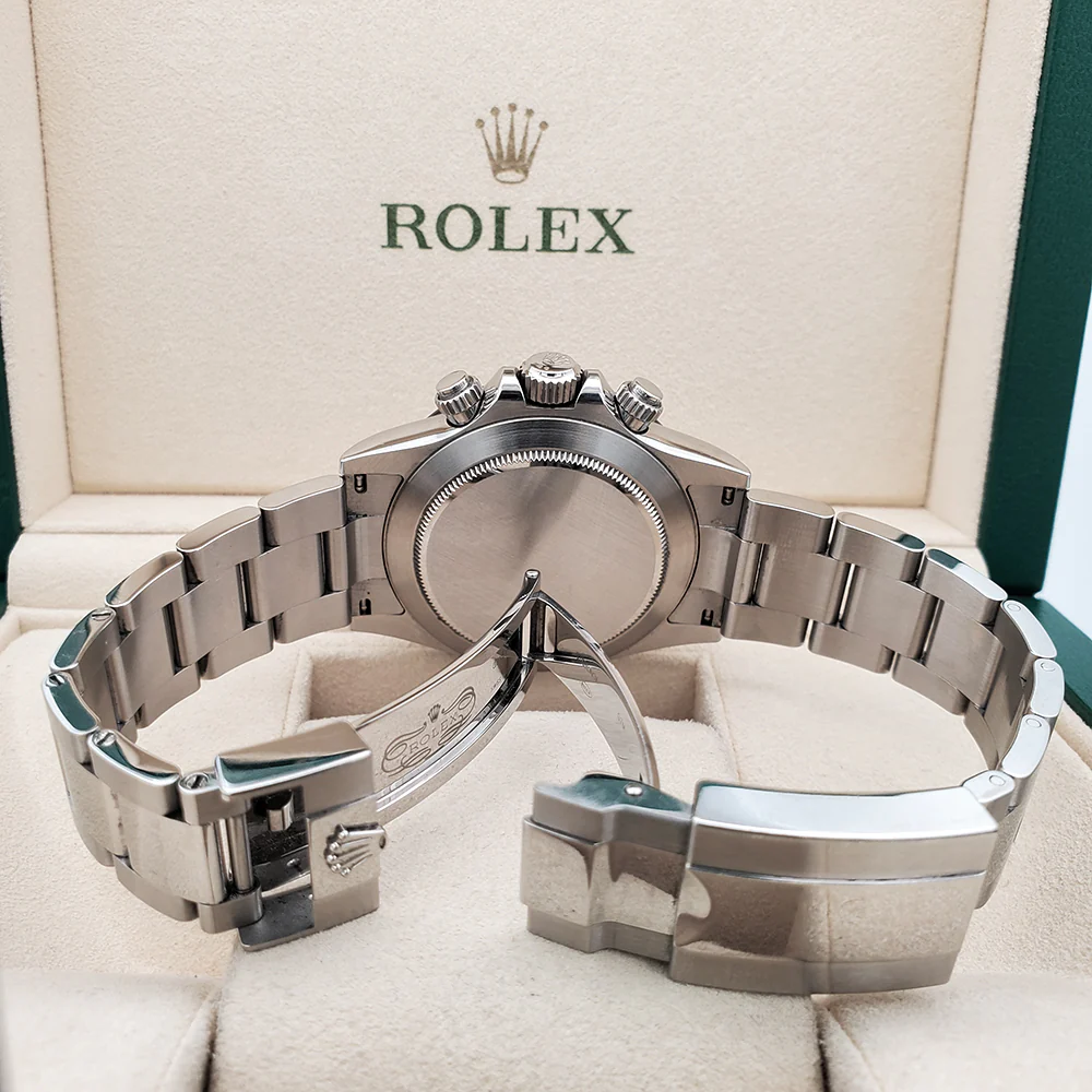 Rolex Cosmograph Daytona 40mm White Panda Index Dial Steel Watch 116500 Box Papers - Image 7