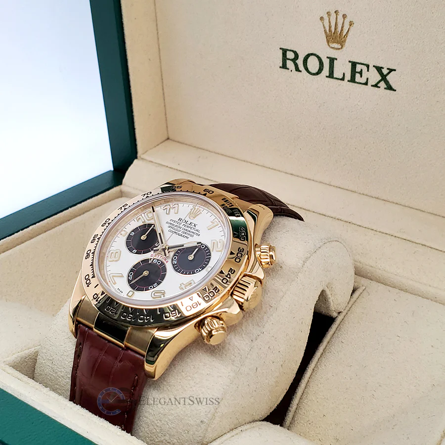 Rolex Cosmograph Daytona 40MM Yellow Gold Panda Dial Watch 116518 - Image 2