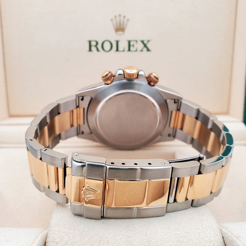Rolex Cosmograph Daytona 40mm Zenith 2-Tone Yellow Gold/Steel Oyster Watch 16523 Box Papers - Image 5