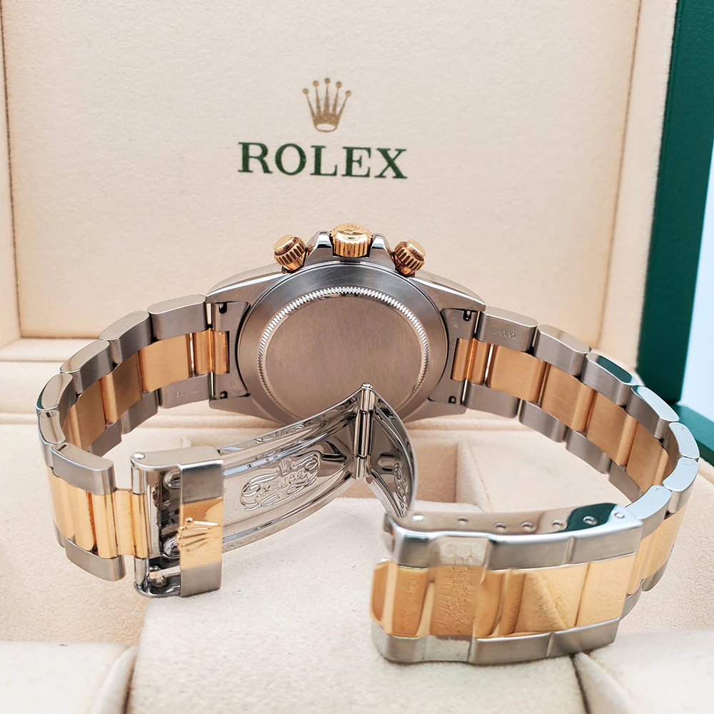 Rolex Cosmograph Daytona 40mm Zenith 2-Tone Yellow Gold/Steel Oyster Watch 16523 Box Papers - Image 6