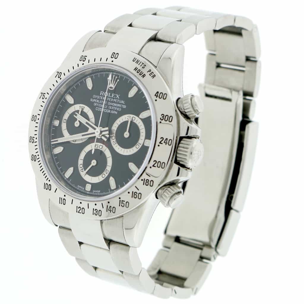 Rolex Cosmograph Daytona Black Dial 40MM Automatic Stainless Steel Mens Oyster Watch 116520 - Image 5