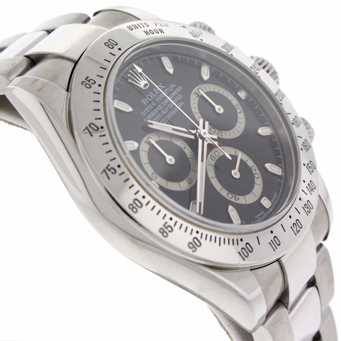 Rolex Cosmograph Daytona Black Dial 40MM Automatic Stainless Steel Mens Watch 116520 - Image 5