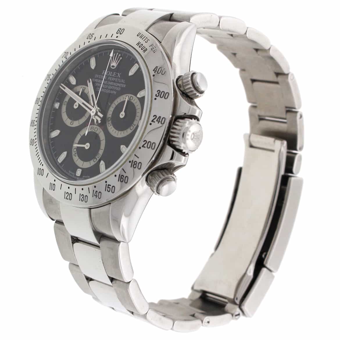 Rolex Cosmograph Daytona Black Dial 40MM Automatic Stainless Steel Mens Watch 116520 - Image 6