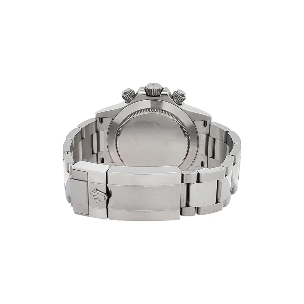 Rolex Cosmograph Daytona Engraved Rehaut 40mm 116520 Black Dial Steel Watch Box Papers - Image 6