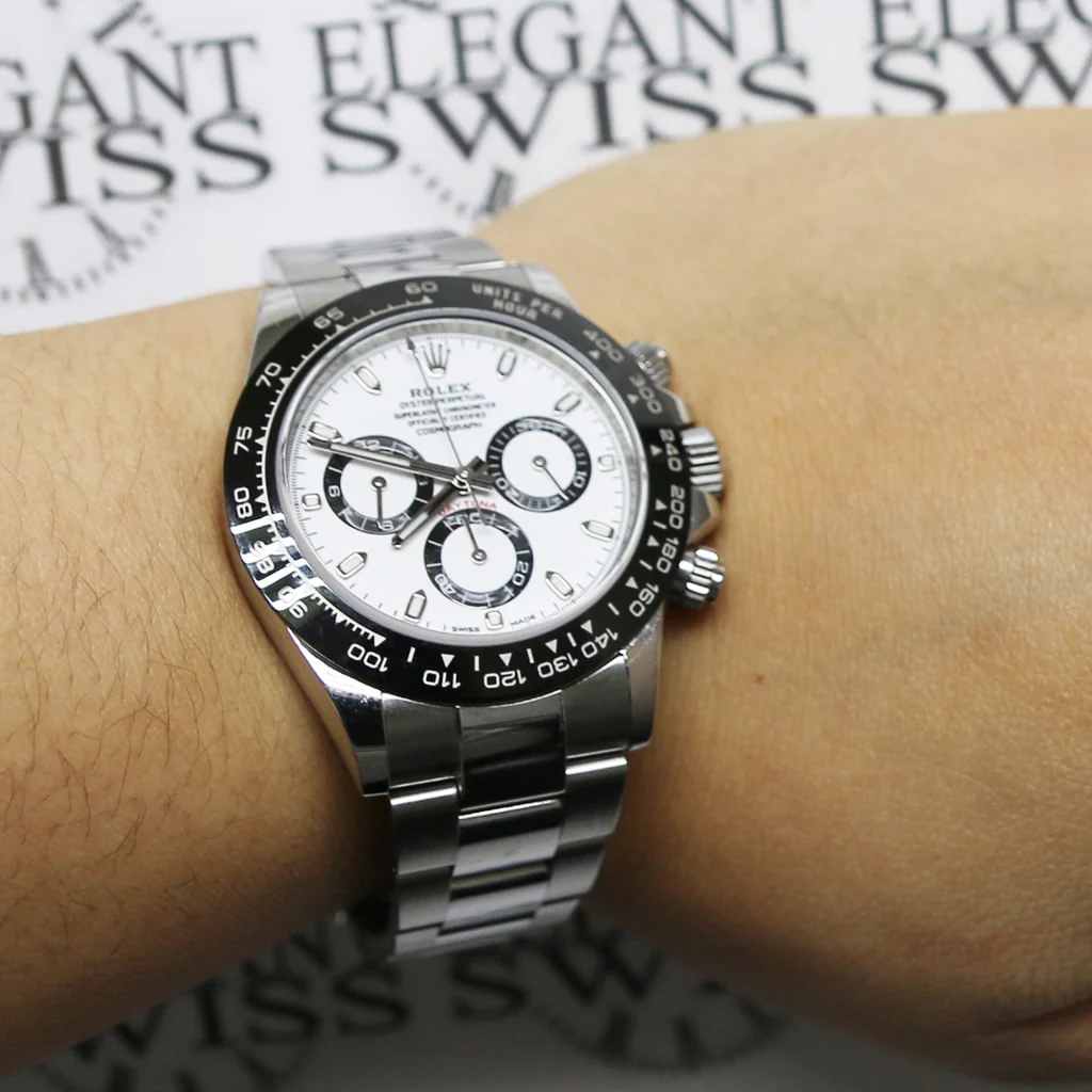 Rolex Cosmograph Daytona White Panda Dial Black Ceramic Bezel 40MM Steel Watch 2018 - Image 5