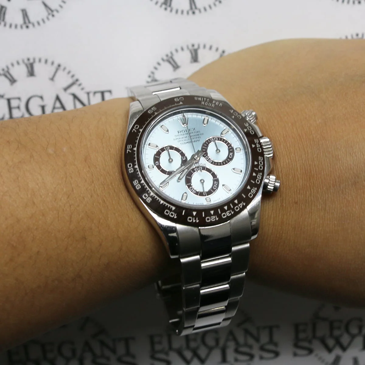 Rolex Cosmograph Platinum Ceramic Daytona Ice Blue Dial 40mm Mens Watch 116506 Box & Papers - Image 2