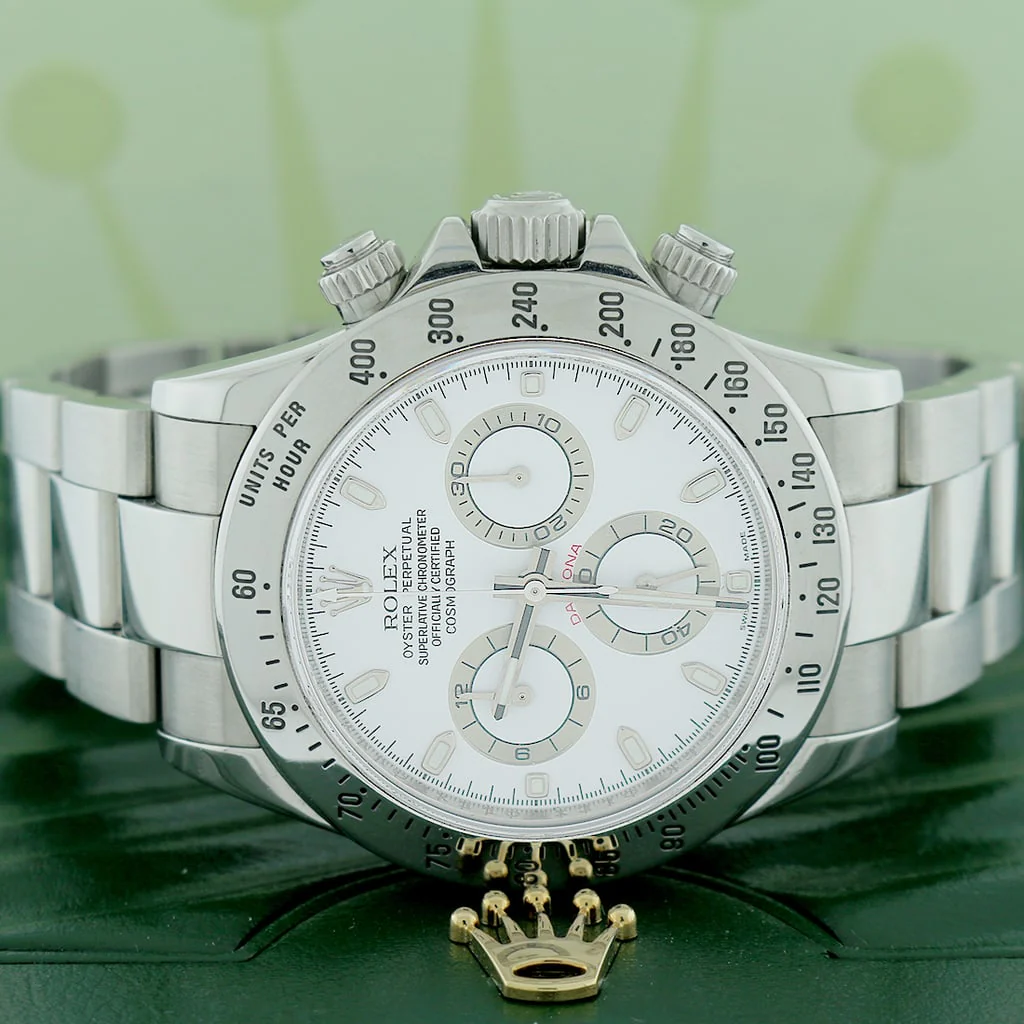 Rolex Cosmograph Daytona White Dial 40MM Automatic Stainless Steel Mens Oyster Watch 116520 - Image 3