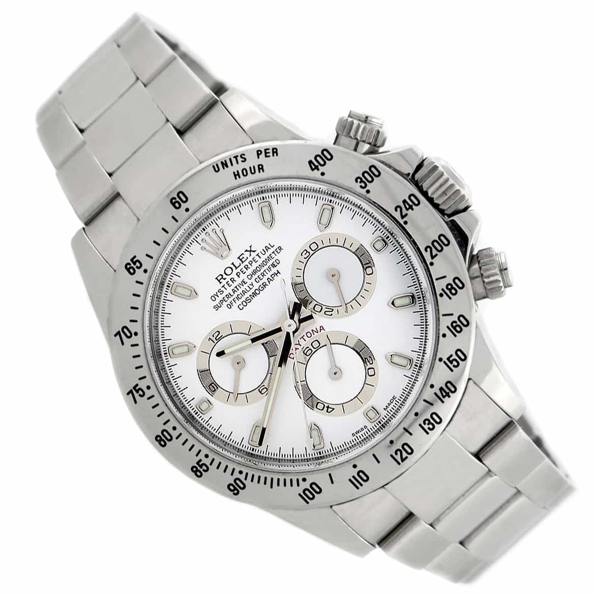 Rolex Cosmograph Daytona White Dial 40MM Automatic Stainless Steel Mens Watch 116520 - Image 4