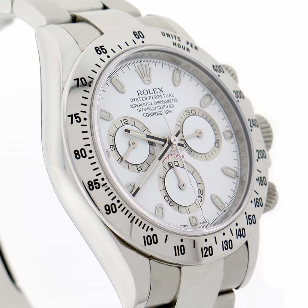 Rolex Cosmograph Daytona White Dial 40MM Automatic Stainless Steel Mens Watch 116520 - Image 8