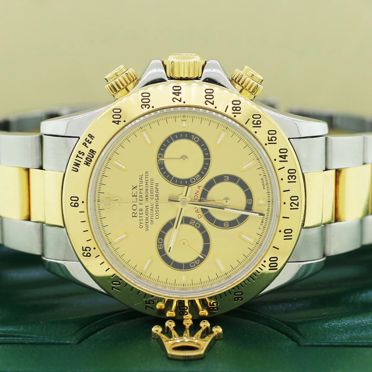 Rolex Cosmograph Daytona Zenith 2-Tone 18K Yellow Gold & Stainless Steel 40mm Oyster Watch 16523 - Image 2