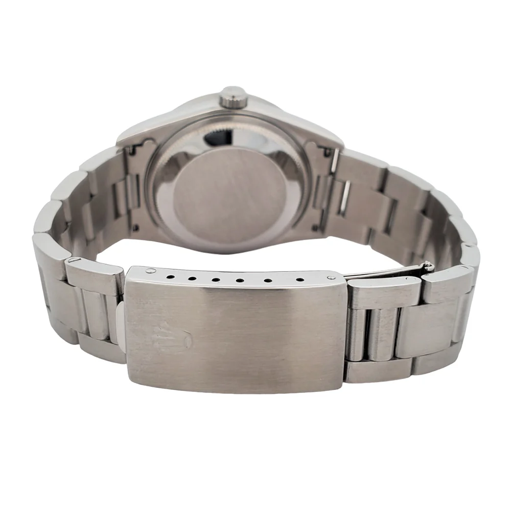 Rolex Date 15210 34mm Black Index Dial Steel Watch - Image 5