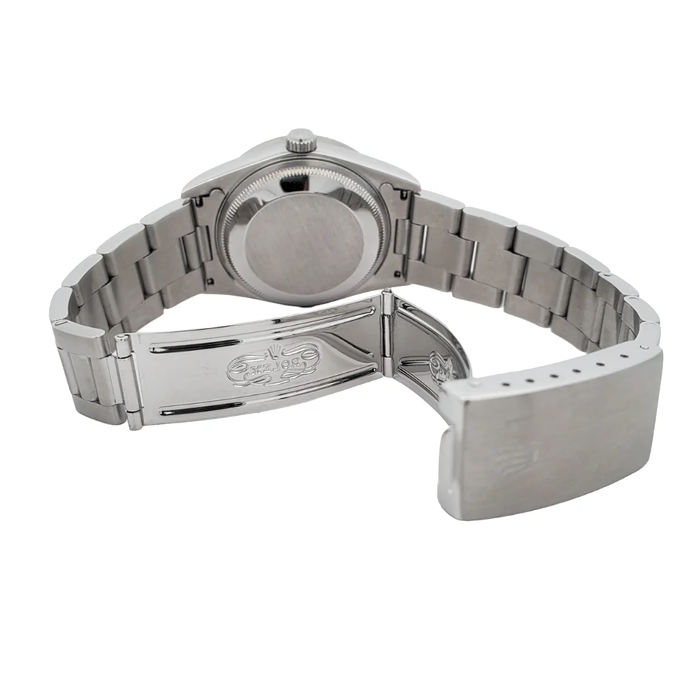 Rolex Date 15210 34mm Black Index Dial Steel Watch - Image 6