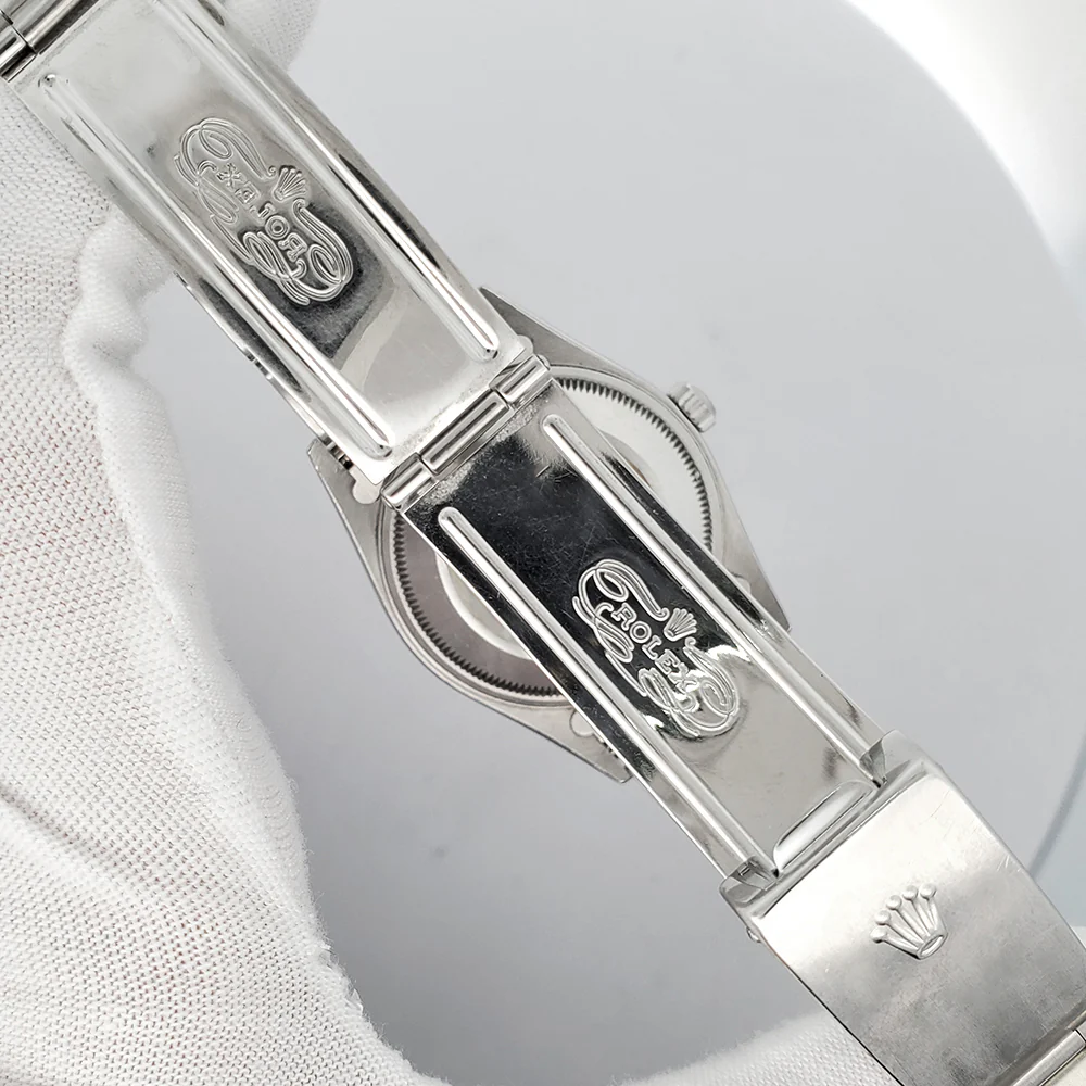 Rolex Date 15210 34mm Blue Index Dial Steel Oyster Watch - Image 6