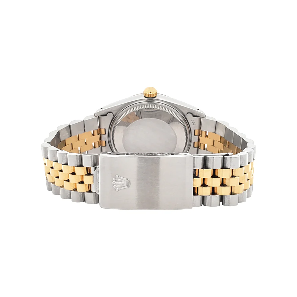 Rolex Date 34mm 15053 Champagne Index 2-tone Yellow Gold/Steel Jubilee Watch - Image 5