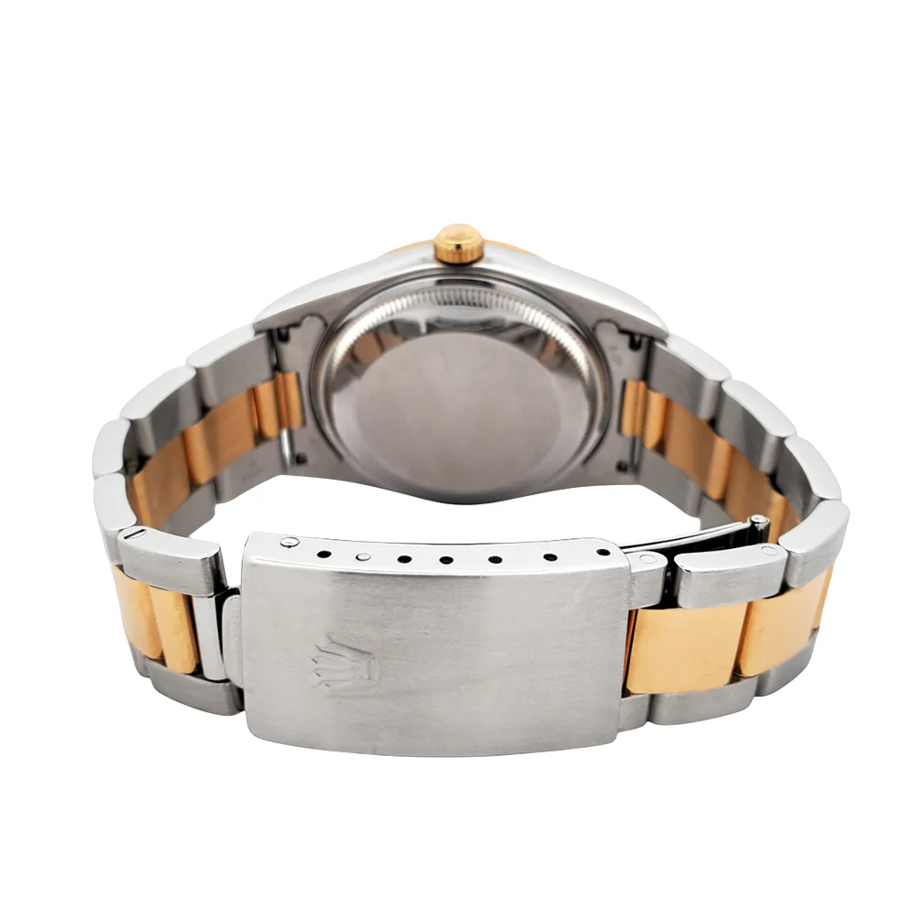 Rolex Date 34mm 2-Tone Slate Dial Yellow Gold/Steel Oyster 15223 Watch - Image 5
