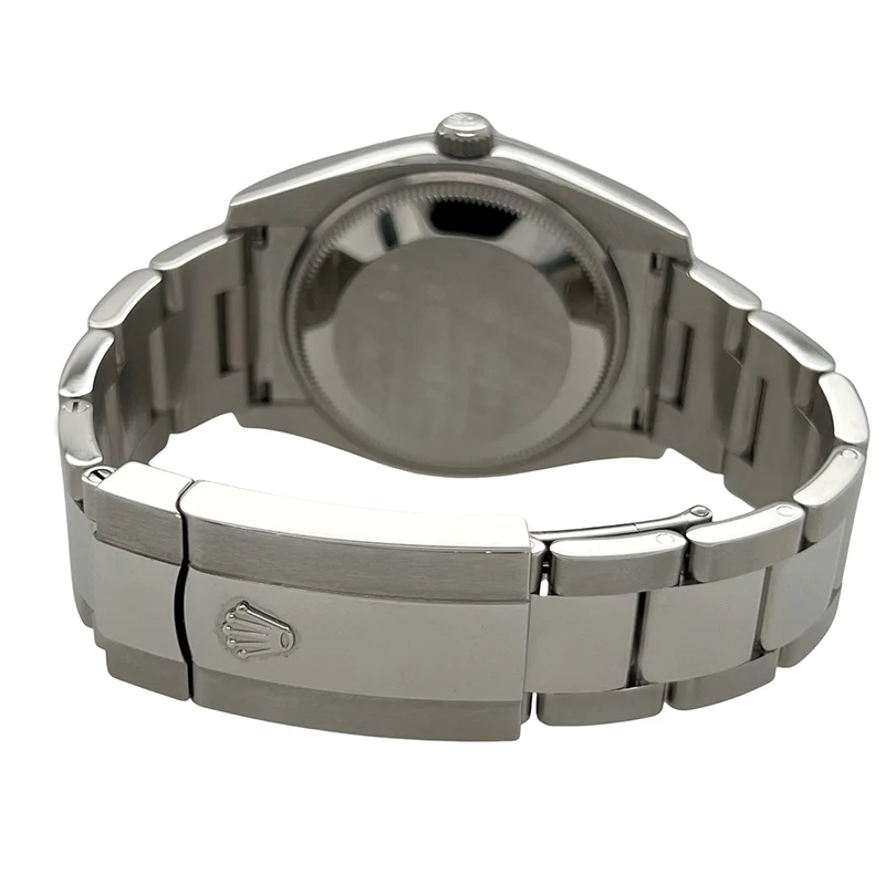 Rolex Date 34mm Black Dial Oyster Bracelet Steel Watch 2019 Box Papers 115200 - Image 4