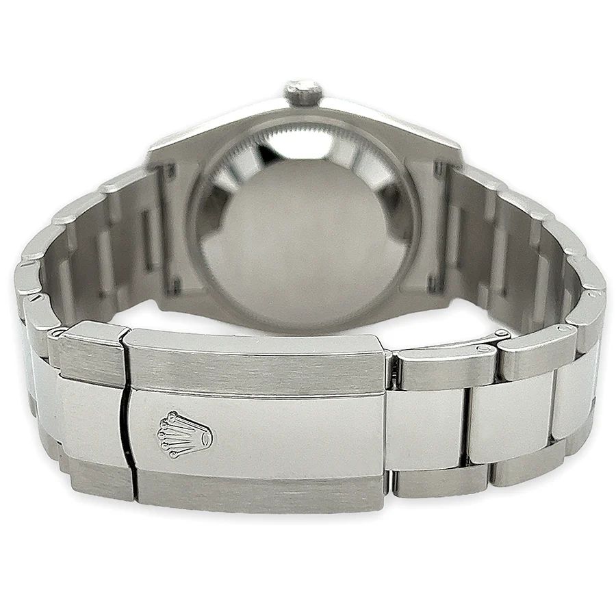 Rolex Date 34mm Blue Dial Oyster Bracelet Steel Watch 2021 Box Papers 115200 - Image 4