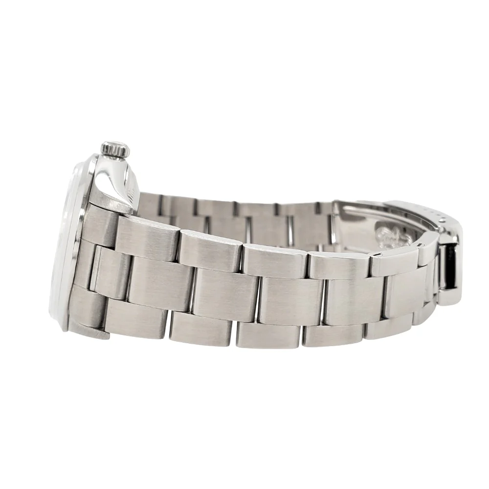 Rolex Date 34mm White Arabic Dial Oyster Bracelet Steel Watch 15200 Box Papers - Image 4