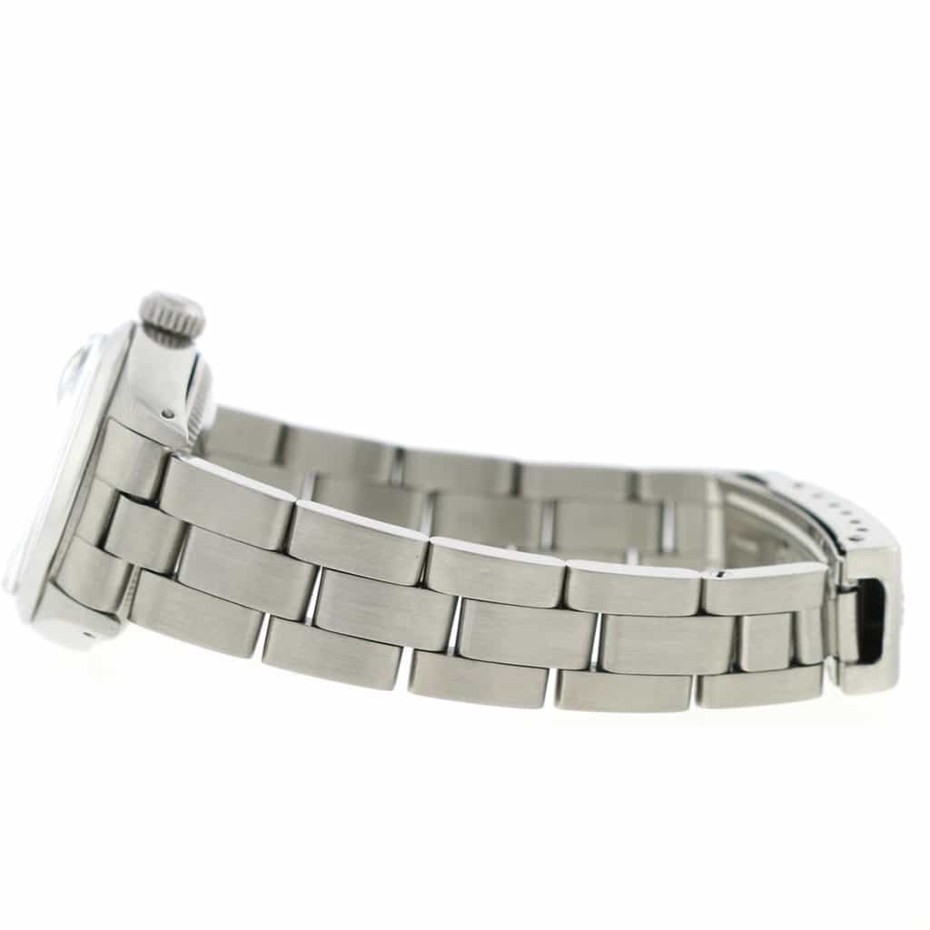 Rolex Date Ladies 26MM Original Rhodium Index Dial Automatic Stainless Steel Oyster Watch - Image 6