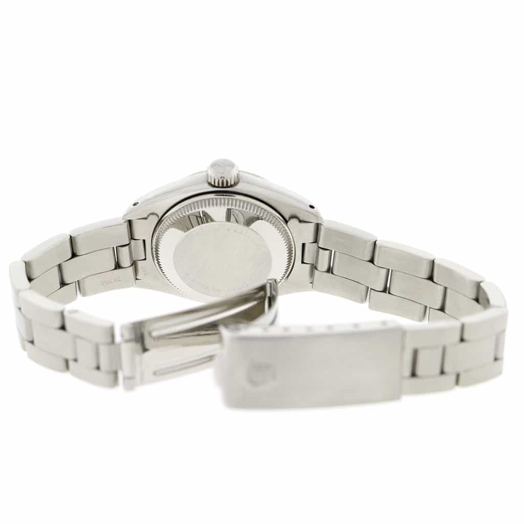 Rolex Date Ladies 26MM Original Rhodium Index Dial Automatic Stainless Steel Oyster Watch - Image 8
