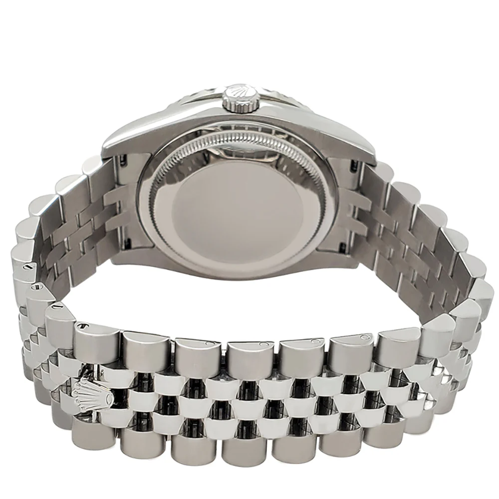 Rolex Datejust Pink Floral Dial 116200 36mm Steel Watch with 3.9CT Diamond Bezel/Lugs Box Papers - Image 5