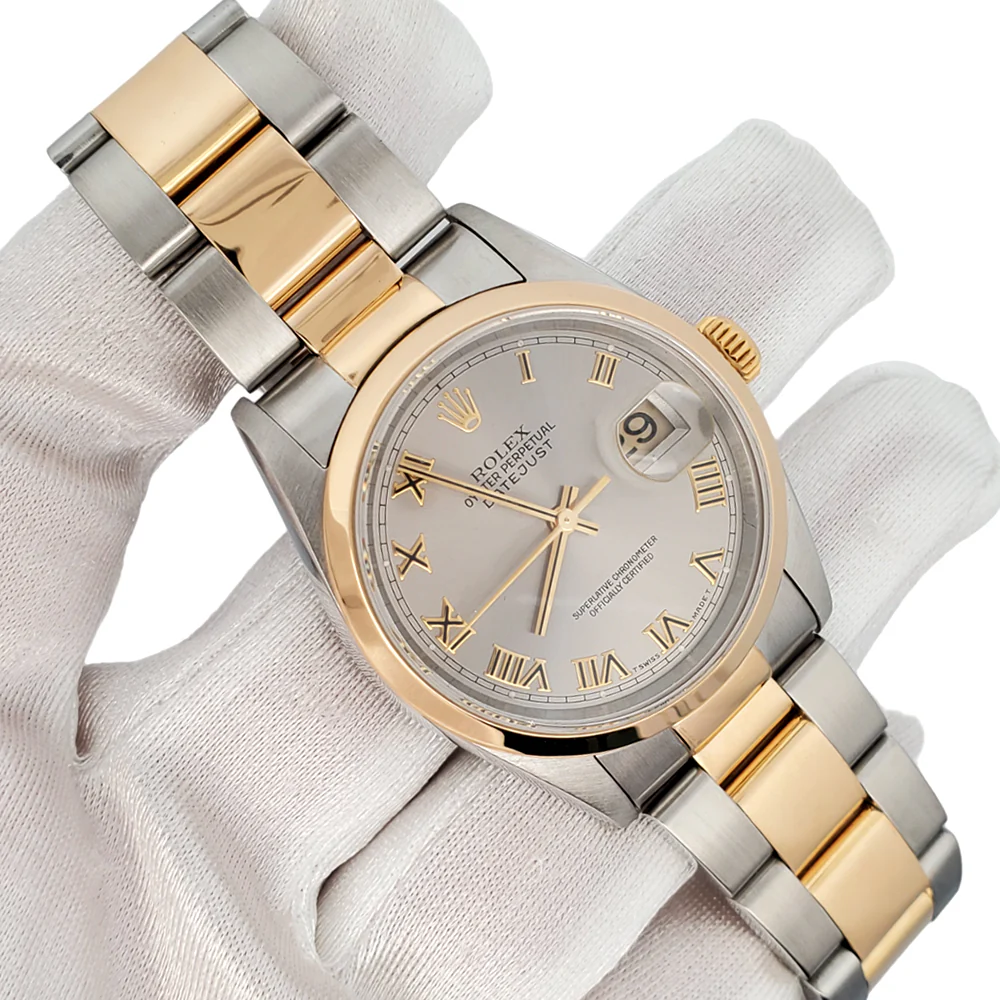 Rolex Datejust 116203 Roman Slate Dial 36mm Two-Tone Oyster Watch - Image 3