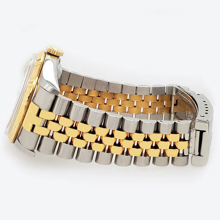 Rolex Datejust 16233 Blue Vignette Dial Yellow Gold Steel 36mm Watch - Image 3