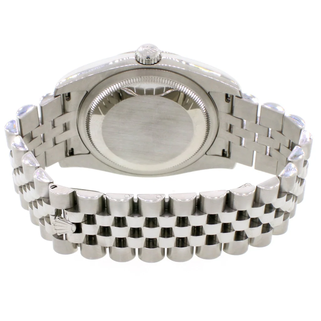 Rolex Datejust 18K White Gold/Stainless Steel Tuxedo Dial 36MM Automatic Mens Watch 116234 - Image 5