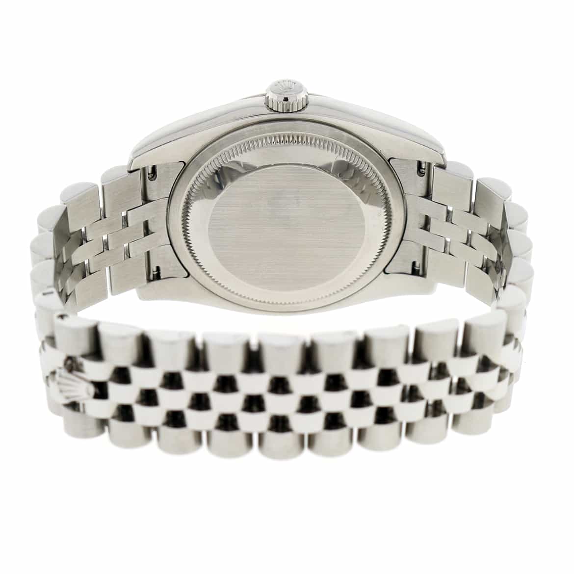 Rolex Datejust 18K White Gold Bezel Tuxedo Dial 36MM Automatic Stainless Steel Mens Watch 116234 - Image 9