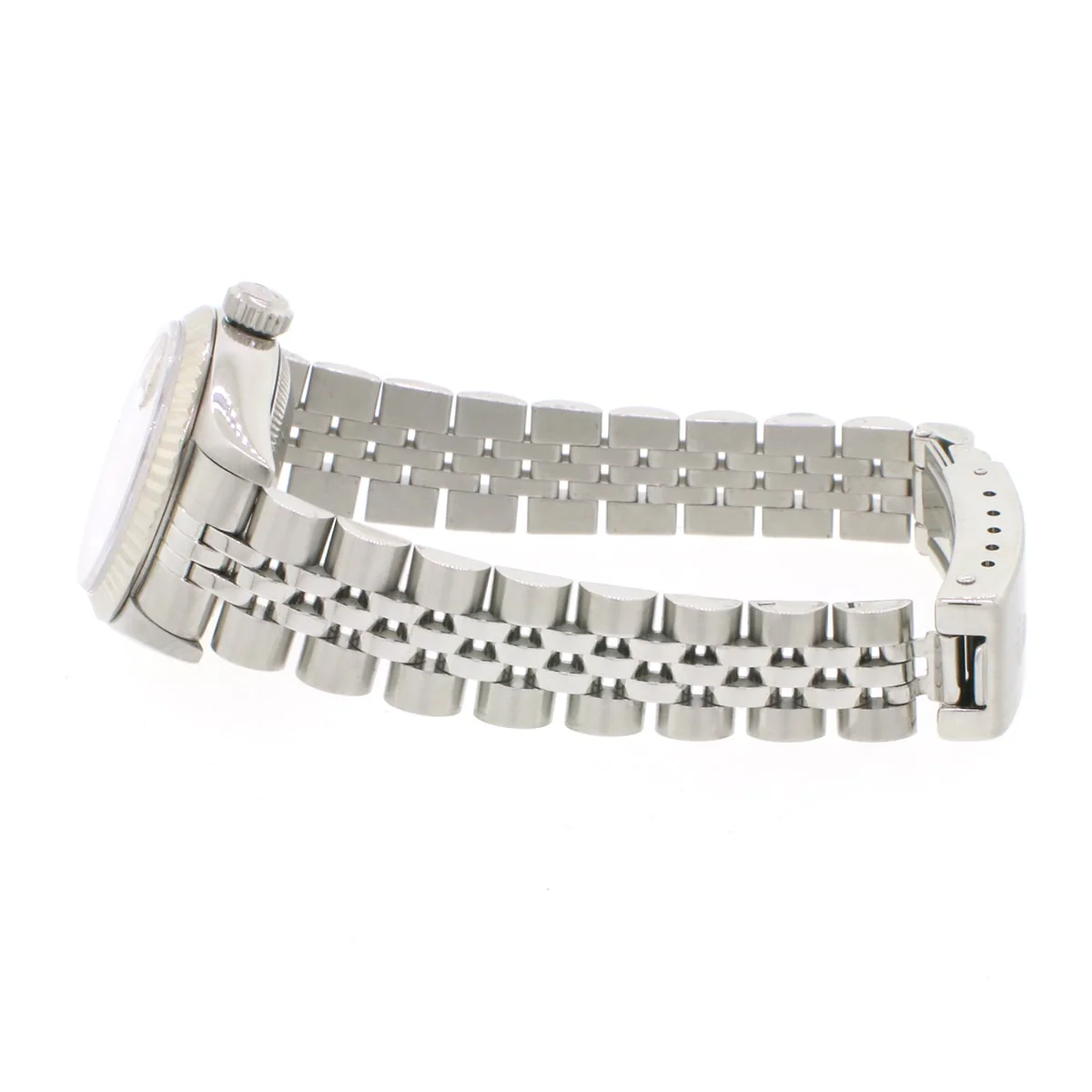 Rolex Datejust 18K White Gold Fluted Bezel 26MM Automatic Stainless Steel Jubilee Watch 69174 No Holes Case - Image 6
