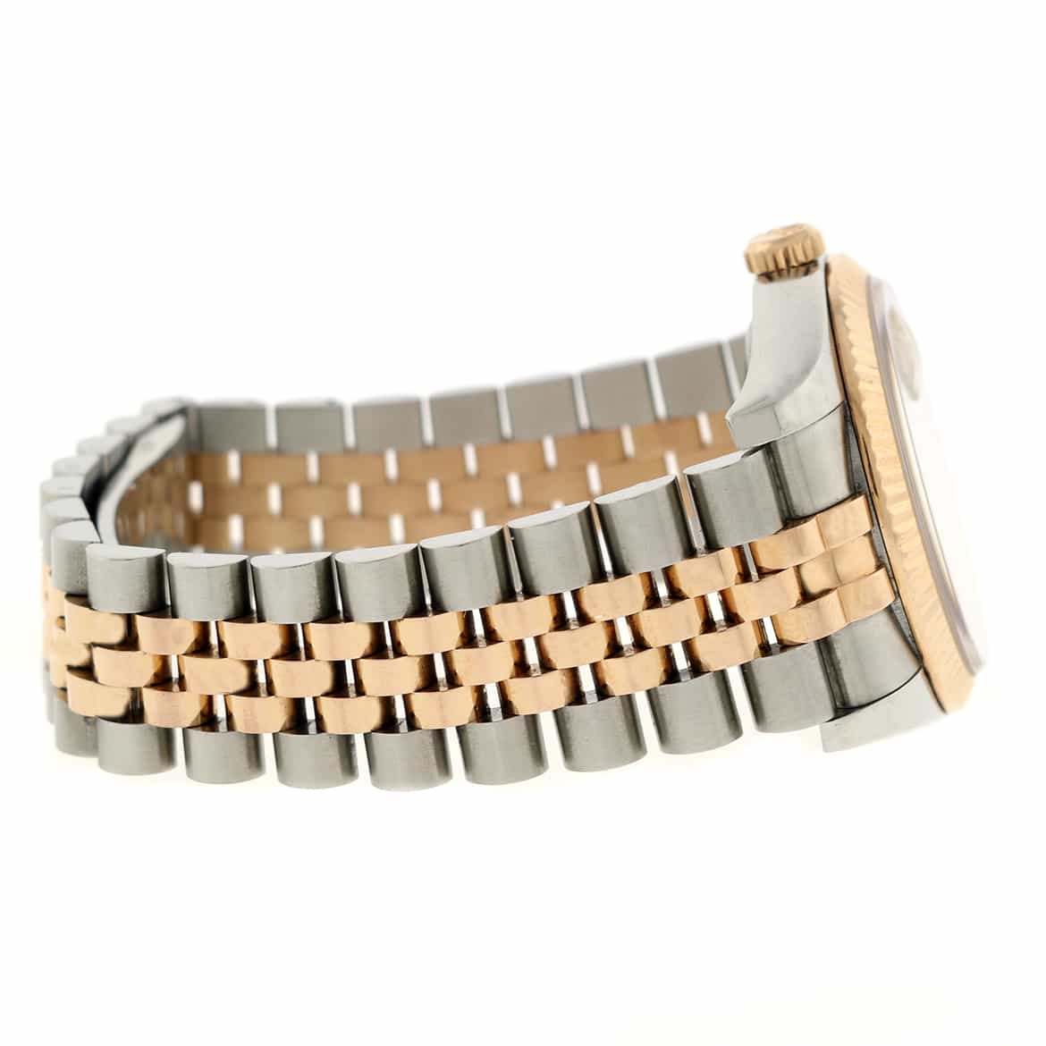 Rolex Datejust 2-Tone 18K Rose Gold & Stainless Steel Tahitian Mother of Pearl Roman Numeral Dial Automatic Watch 116231 - Image 8