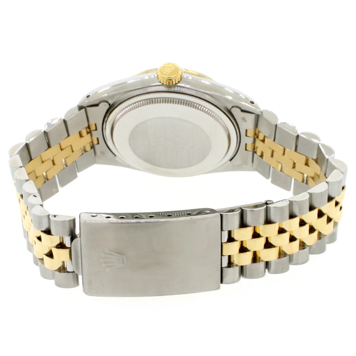 Rolex Datejust 2-Tone 18K Yellow Gold & Stainless Steel Factory Champagne Diamond Dial 36MM Automatic Mens Jubilee Watch 16013 - Image 6