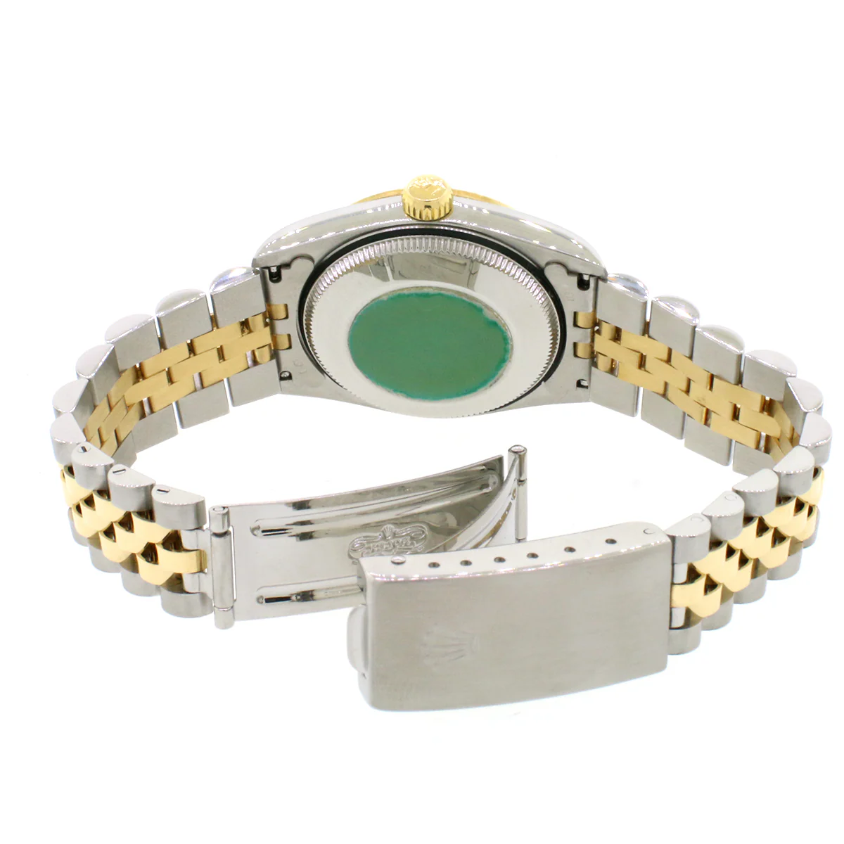 Rolex Datejust 2-Tone 18K Yellow Gold/Stainless Steel Jubilee Factory Champagne Diamond Dial 31mm Womens Watch 68273 No Holes - Image 6