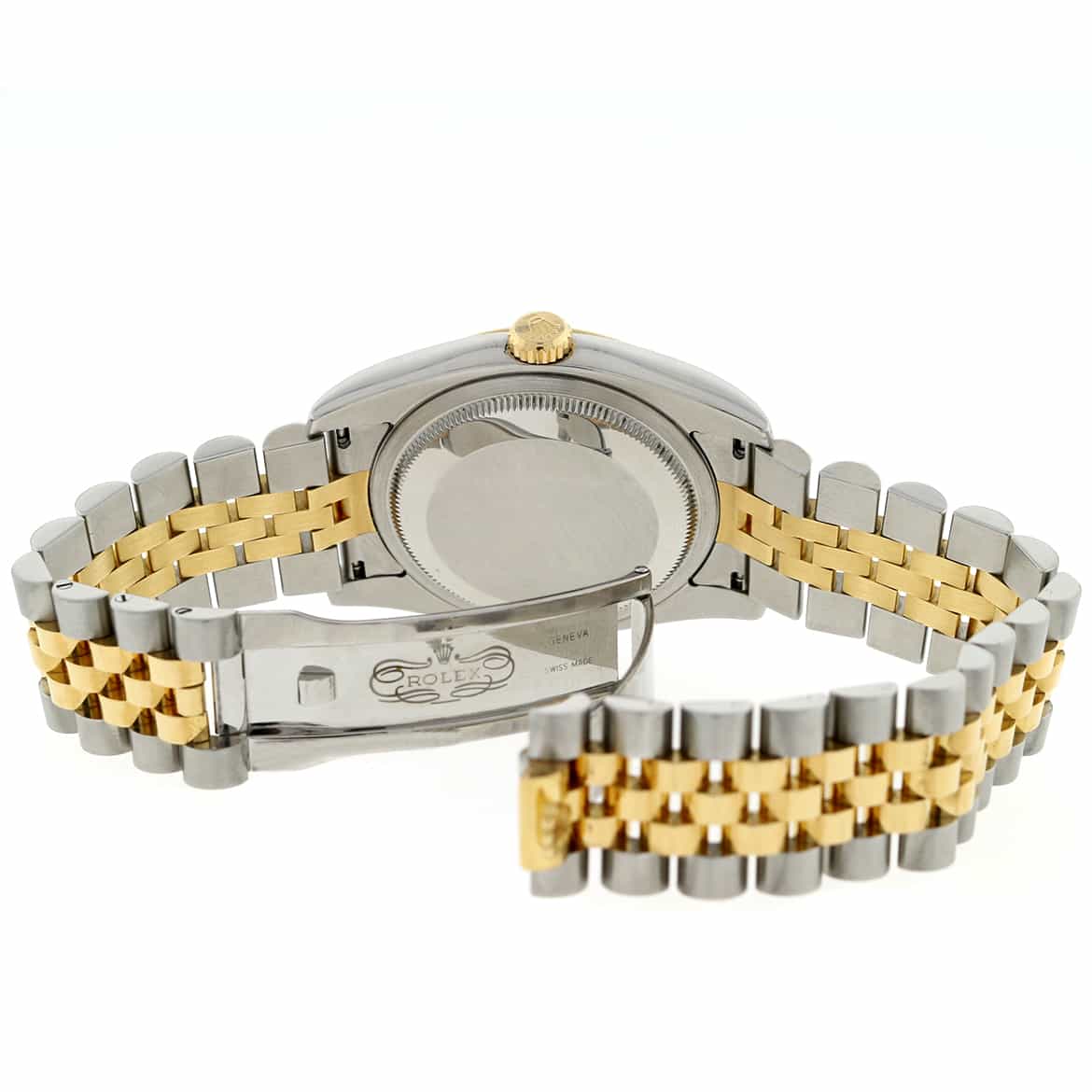 Rolex Datejust 2-Tone 18K Yellow Gold & Stainless Steel Original Champagne Dial 36MM Automatic Jubilee Mens Watch 116233 - Image 10