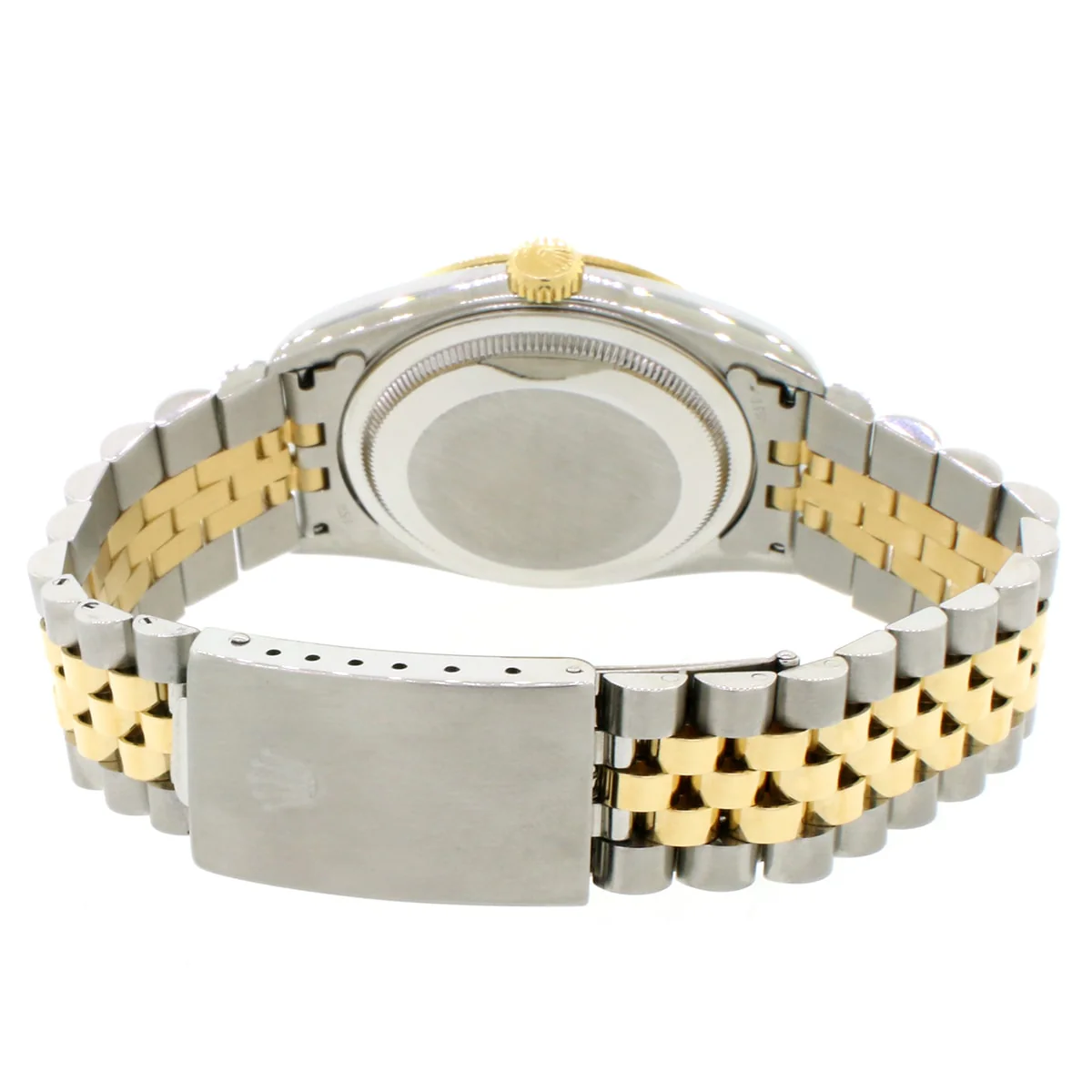 Rolex Datejust 2-Tone 18K Yellow Gold & Stainless Steel Original Champagne Stick Dial 36MM Automatic Jubilee Mens Watch 16233 - Image 6