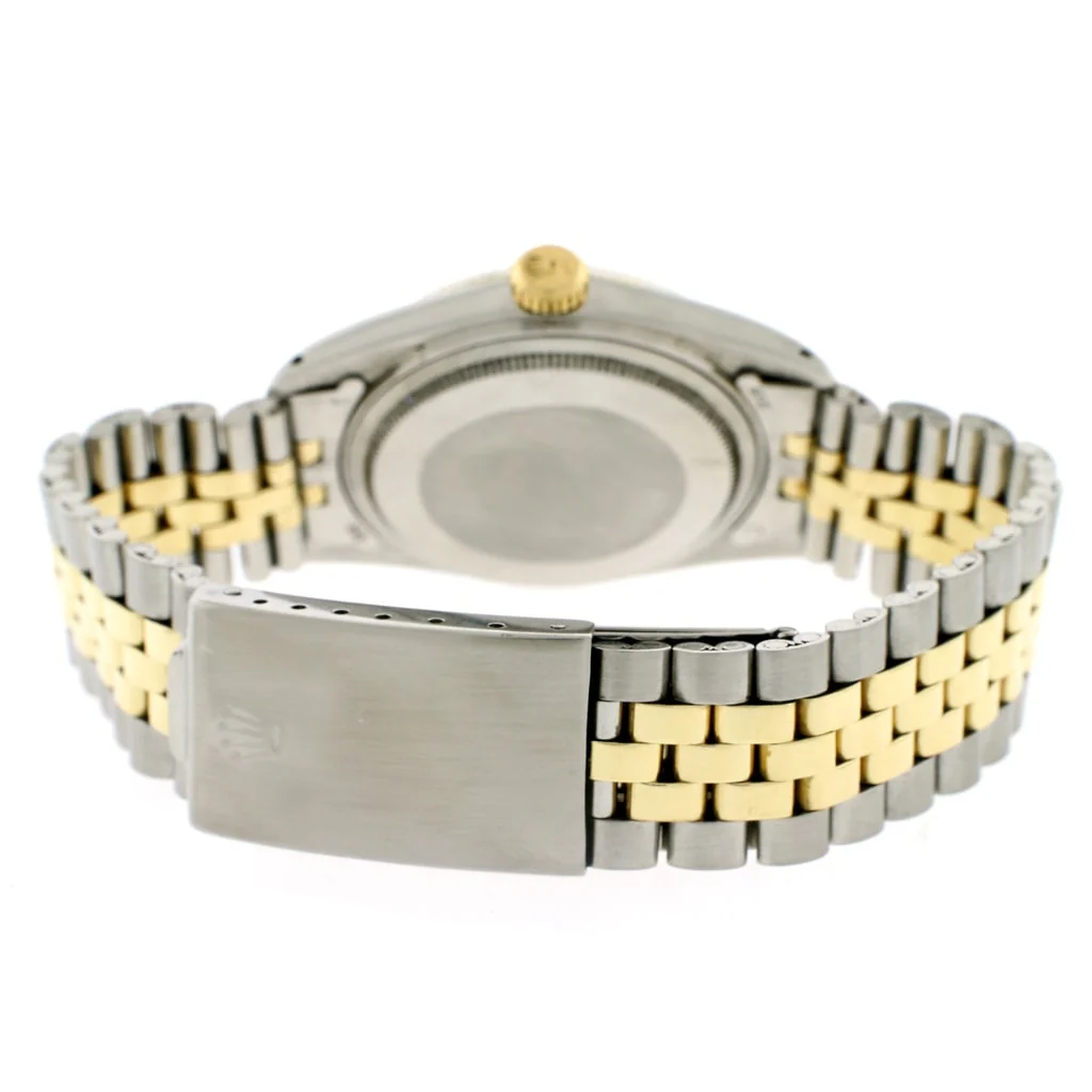 Rolex Datejust 2-Tone 18K Yellow Gold & Stainless Steel Original Silver Dial 36MM Automatic Mens Watch 1601 - Image 7