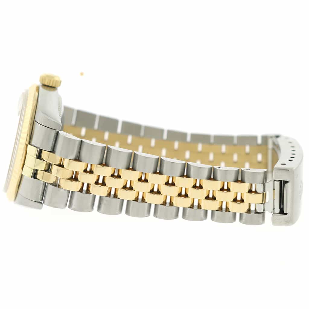 Rolex Datejust 2-Tone 18K Yellow Gold/Stainless Steel Original Champagne Diamond Dial 31mm Womens Jubilee Watch 68273 - Image 6