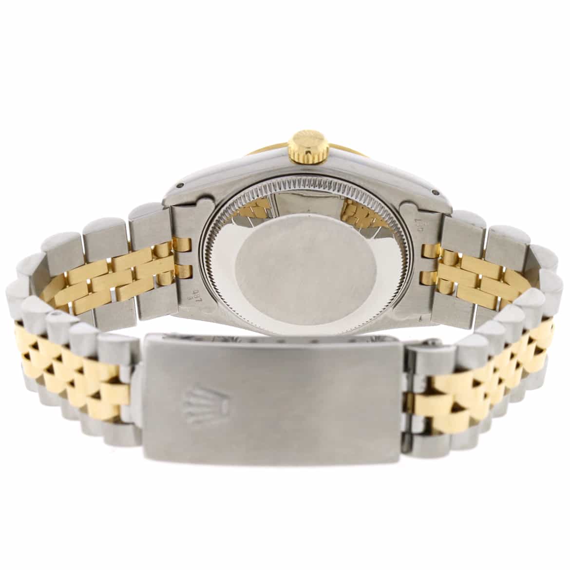 Rolex Datejust 2-Tone 18K Yellow Gold/Stainless Steel Original Champagne Diamond Dial 31mm Womens Jubilee Watch 68273 - Image 8